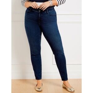 Talbots Women's Dark Wash Stretchy High Rise Denim Jeggings Jeans Size 8 #